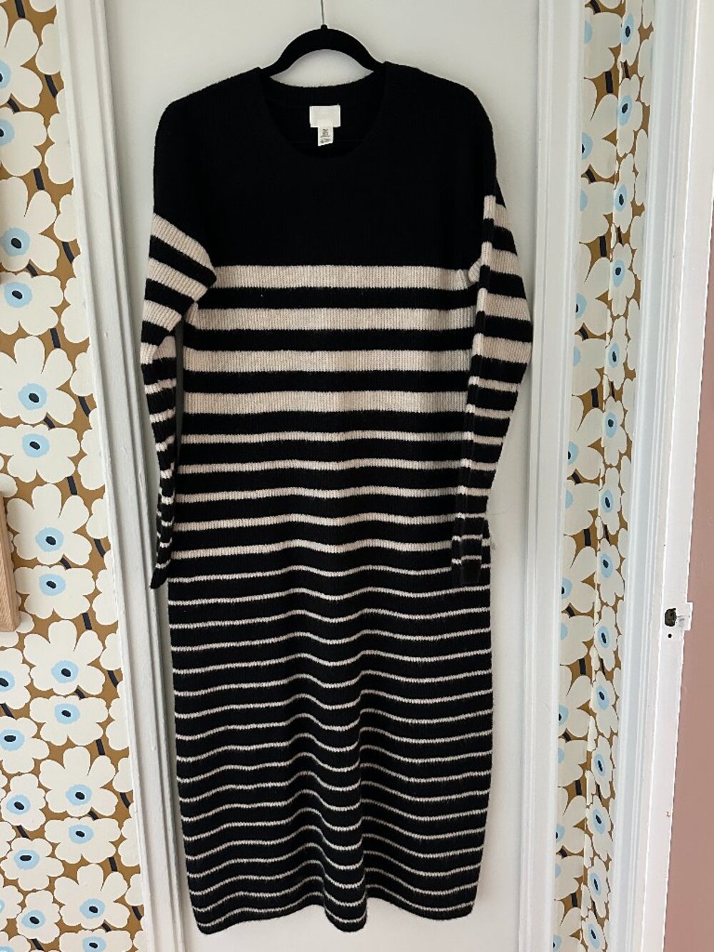 Striped Midi Sweater Dress